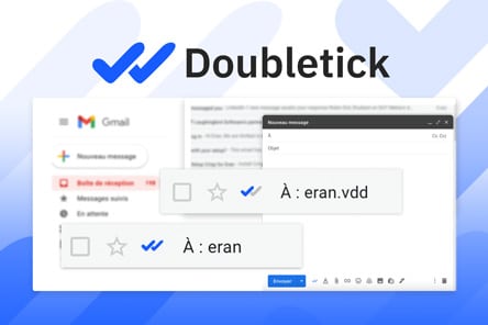 DoubleTick – Savoir si ton destinataire a lu ton mail et à quel moment !