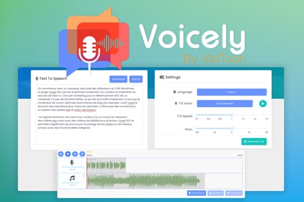 Voicely – Convertir son texte en audio avec des super voix naturelles