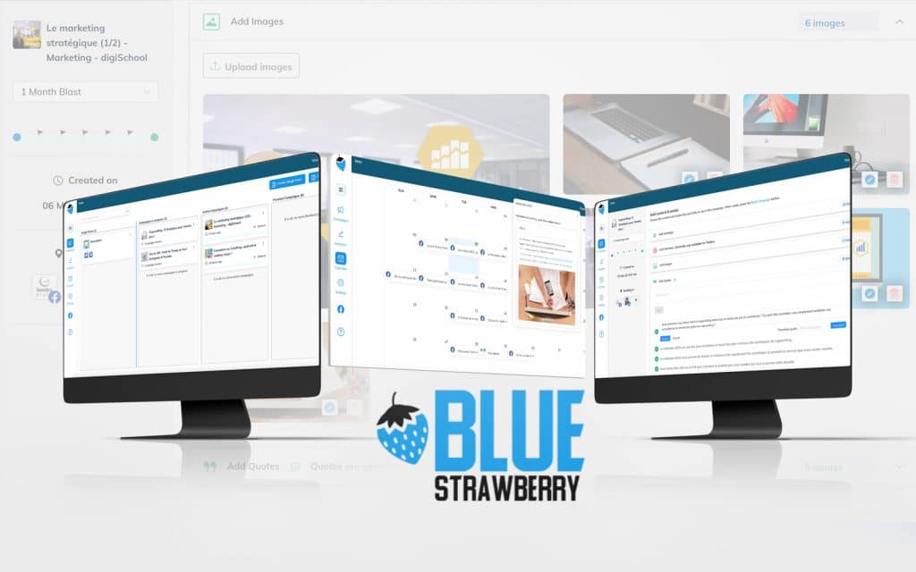 bluestrawberry crée du contenu automatiquement pour les réseaux sociaux